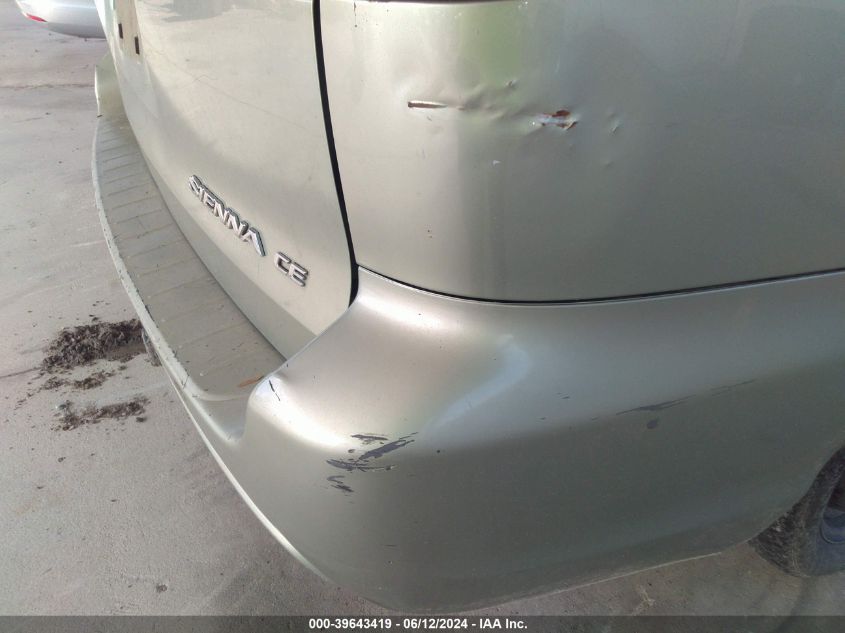 2006 Toyota Sienna Ce VIN: 5TDZA23C76S479951 Lot: 39643419