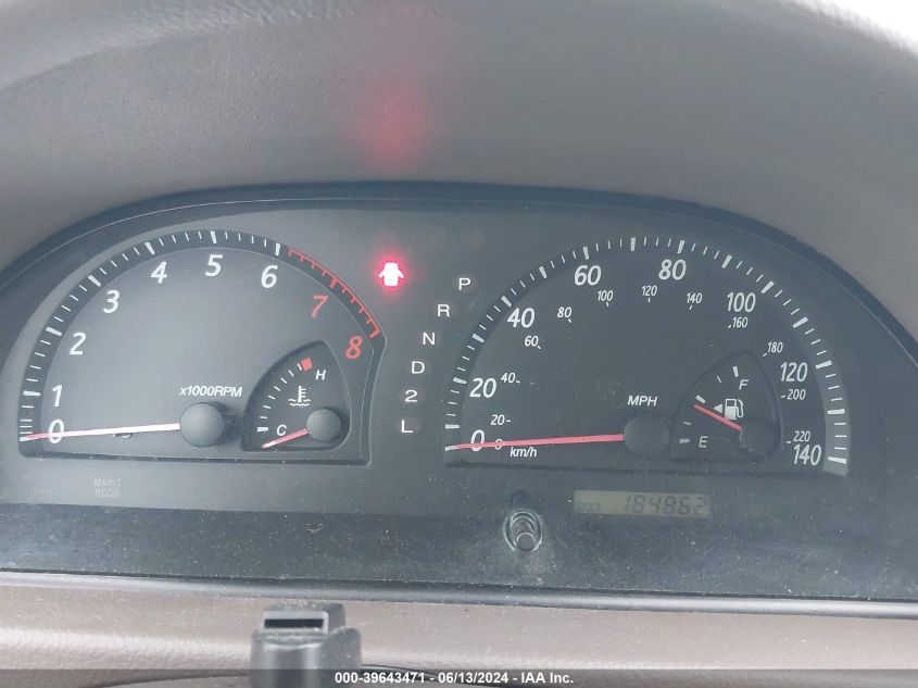 2004 Toyota Camry Le VIN: JTDBE32K940254712 Lot: 39643471