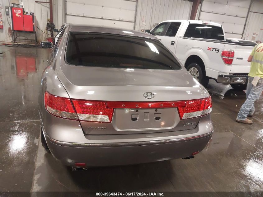 2006 Hyundai Azera VIN: KMHFC46F16A121039 Lot: 39643474