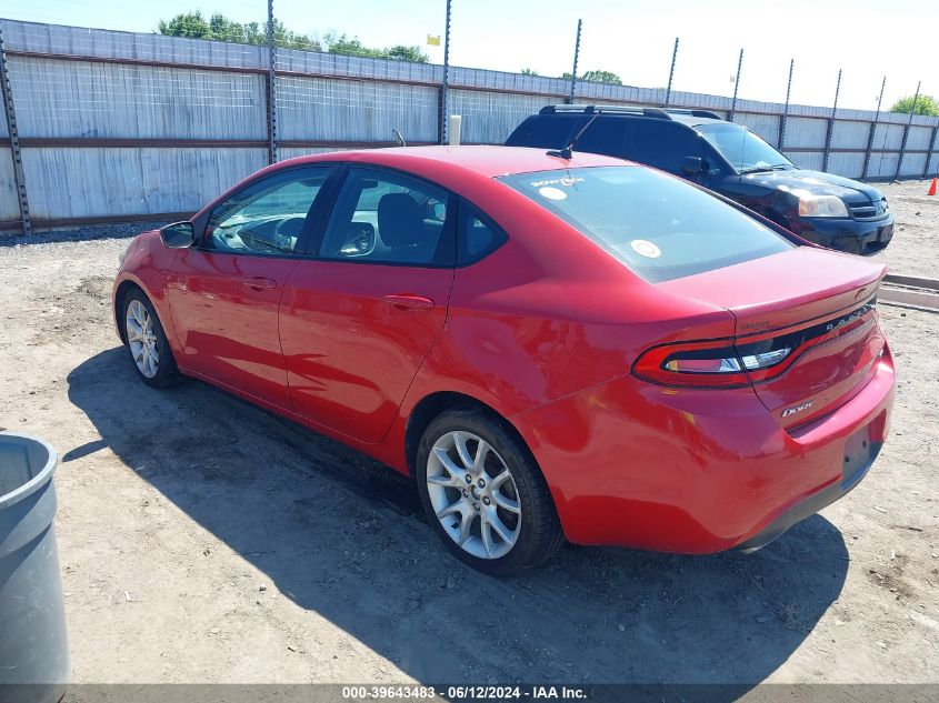 2013 Dodge Dart Sxt VIN: 1C3CDFBA6DD333977 Lot: 39643483