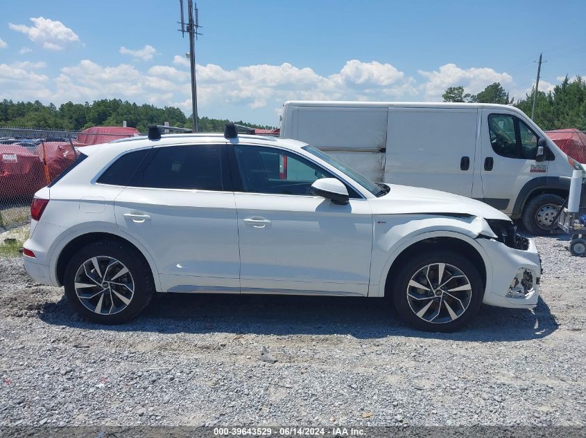 2023 Audi Q5 Premium Plus 45 Tfsi S Line Quattro VIN: WA1EAAFY4P2100293 Lot: 39643529