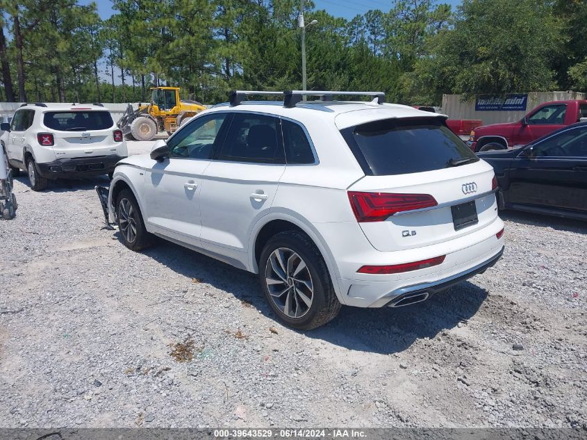 2023 Audi Q5 Premium Plus 45 Tfsi S Line Quattro VIN: WA1EAAFY4P2100293 Lot: 39643529