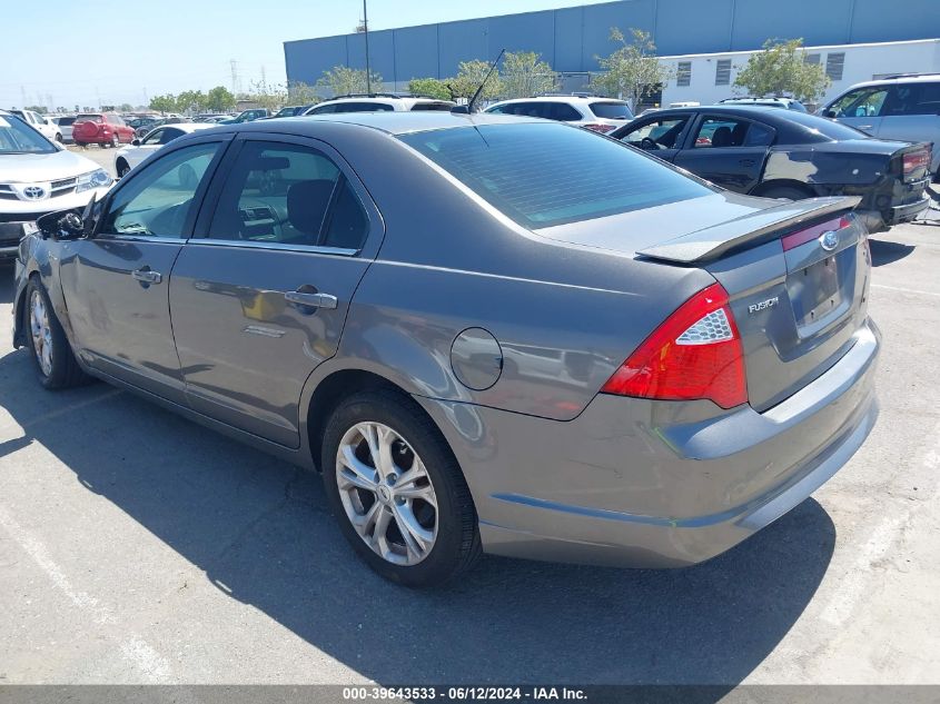 2012 Ford Fusion Se VIN: 3FAHP0HA2CR218897 Lot: 39643533