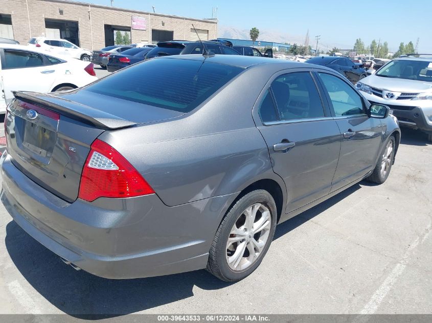 2012 Ford Fusion Se VIN: 3FAHP0HA2CR218897 Lot: 39643533