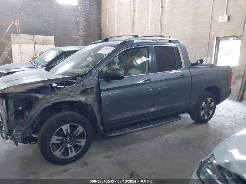 2017 Honda Ridgeline Rtl-T VIN: 5FPYK3F65HB023076 Lot: 39643543