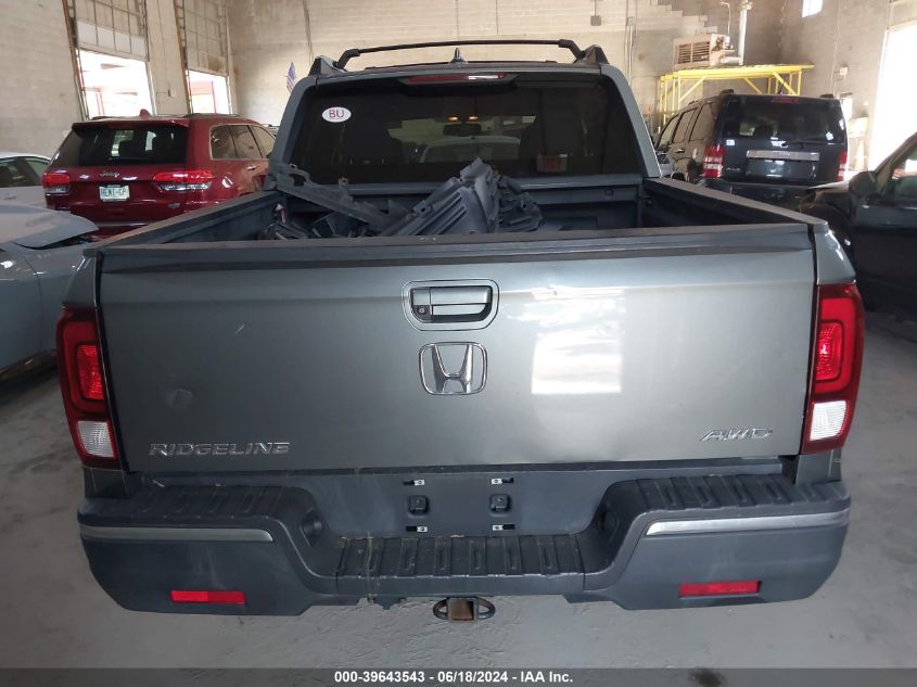 2017 Honda Ridgeline Rtl-T VIN: 5FPYK3F65HB023076 Lot: 39643543