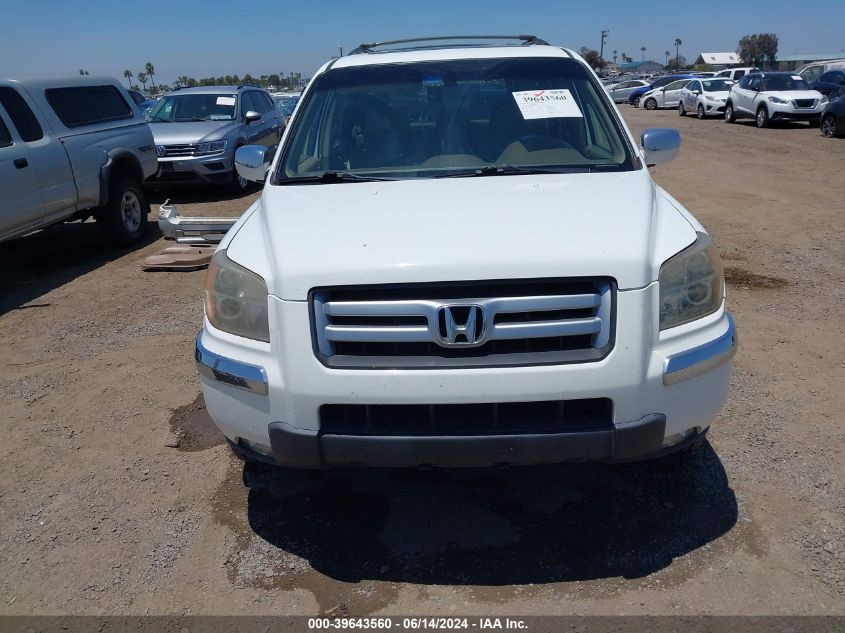 2007 Honda Pilot Ex-L VIN: 5FNYF28507B026641 Lot: 39643560