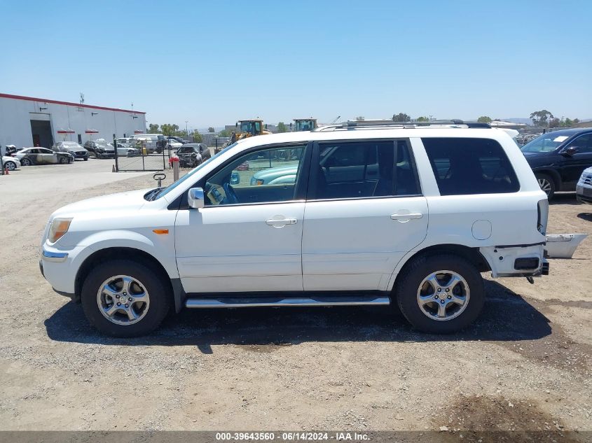2007 Honda Pilot Ex-L VIN: 5FNYF28507B026641 Lot: 39643560