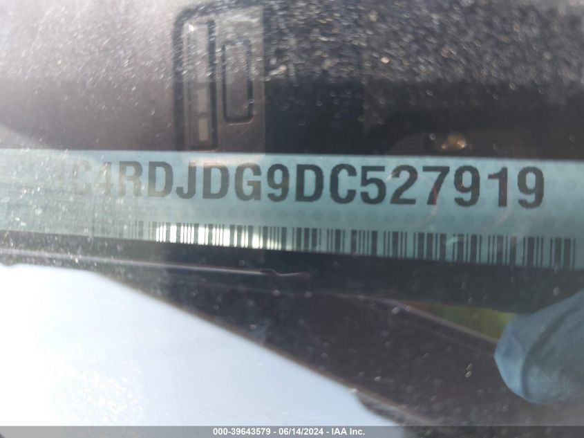 2013 Dodge Durango Crew VIN: 1C4RDJDG9DC527919 Lot: 39643579