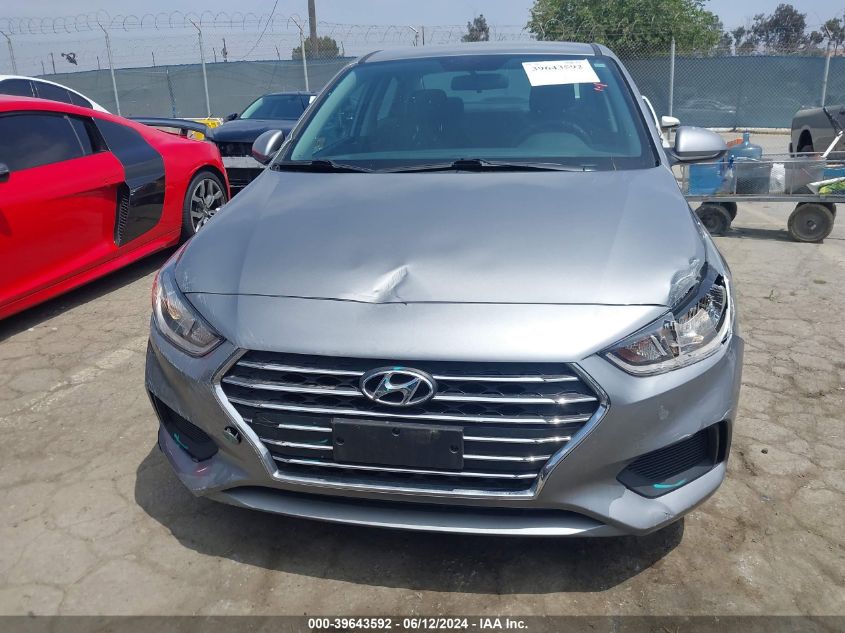 2022 Hyundai Accent Se VIN: 3KPC24A69NE154948 Lot: 39643592
