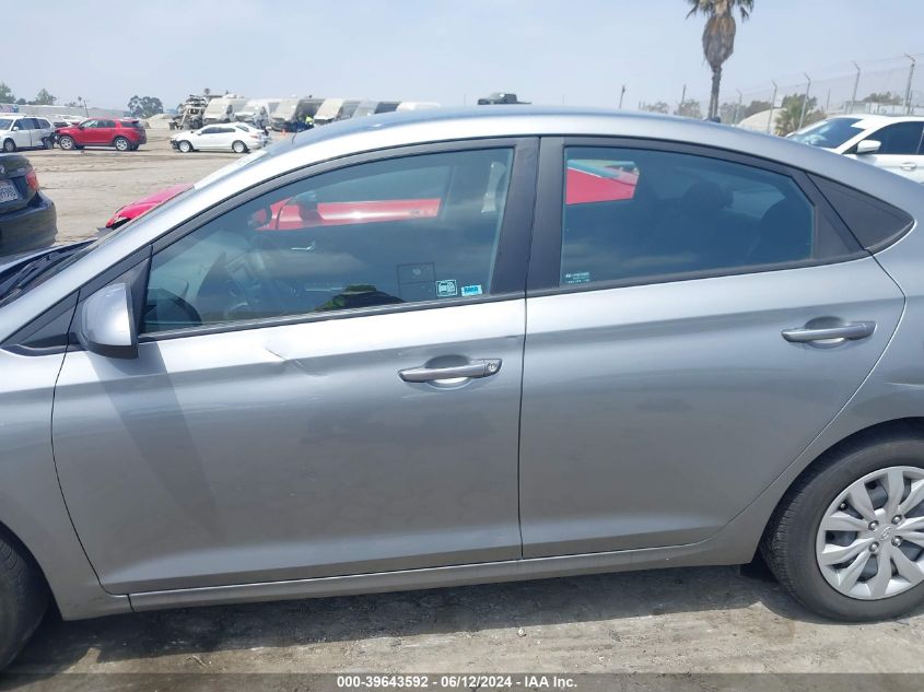 2022 Hyundai Accent Se VIN: 3KPC24A69NE154948 Lot: 39643592