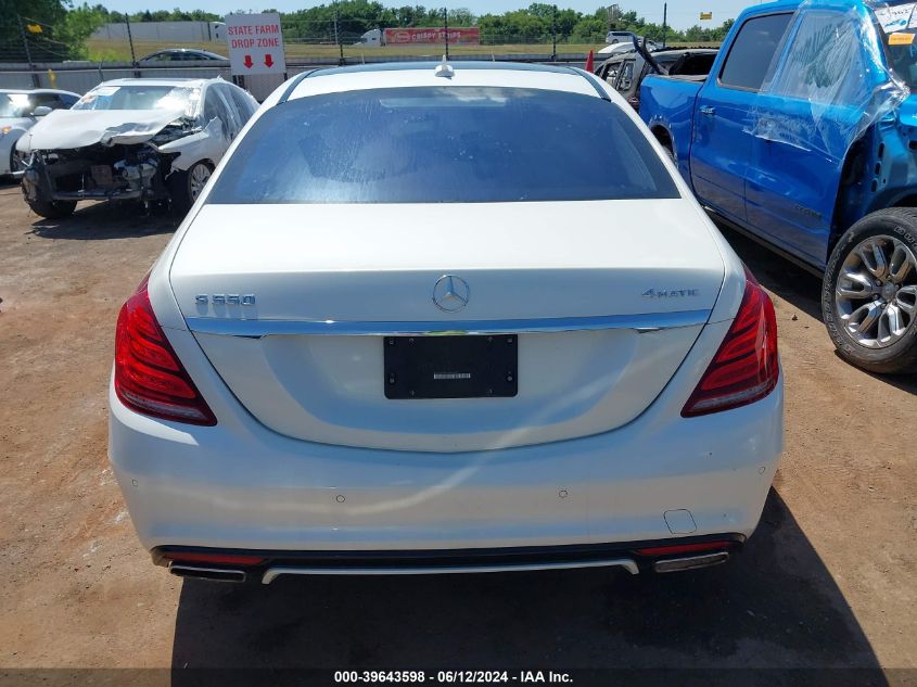 2016 Mercedes-Benz S 550 4Matic VIN: WDDUG8FB1GA219225 Lot: 39643598