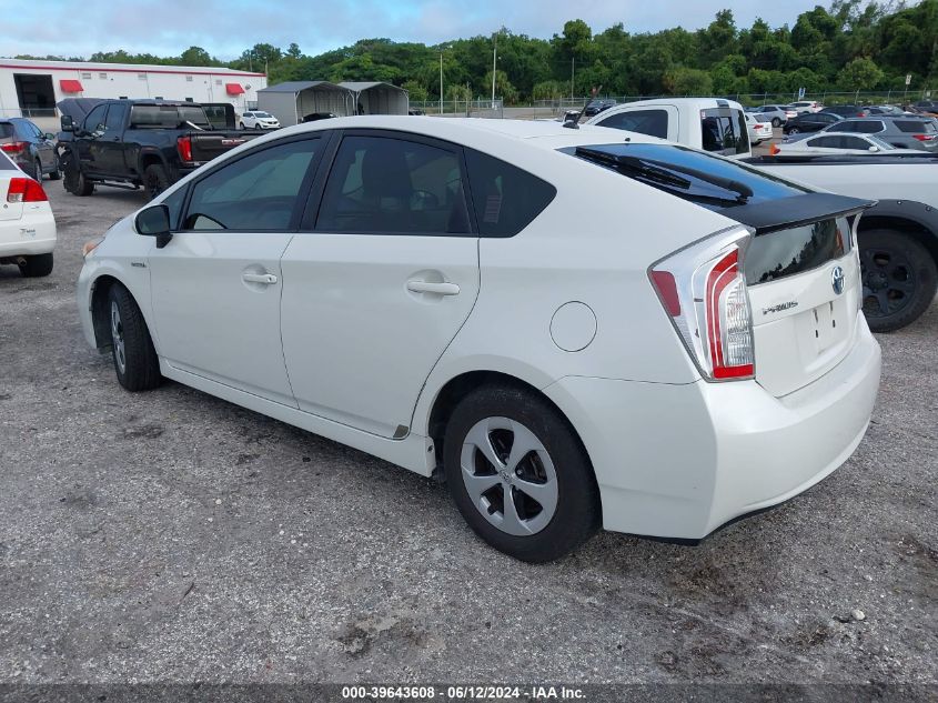 2014 Toyota Prius Two VIN: JTDKN3DUXE0372607 Lot: 39643608