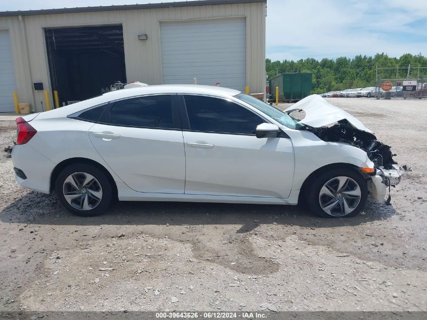 2020 Honda Civic Lx VIN: 19XFC2F67LE026776 Lot: 39643626