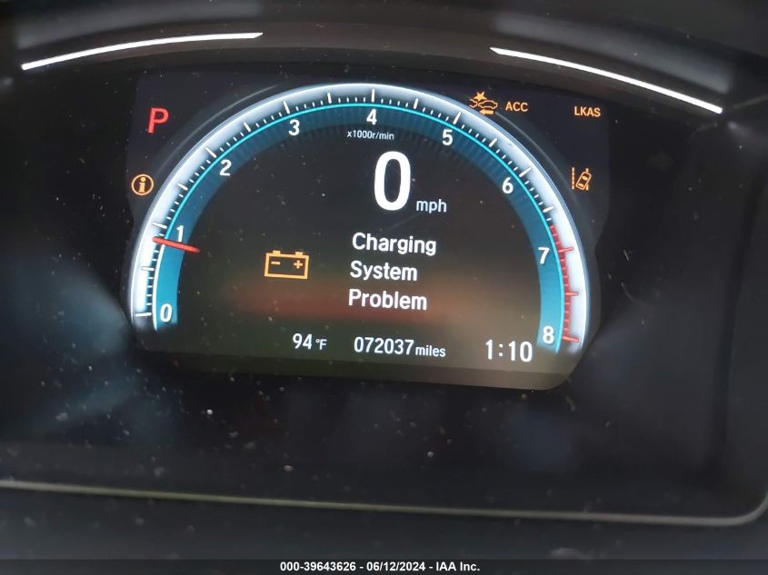 2020 Honda Civic Lx VIN: 19XFC2F67LE026776 Lot: 39643626