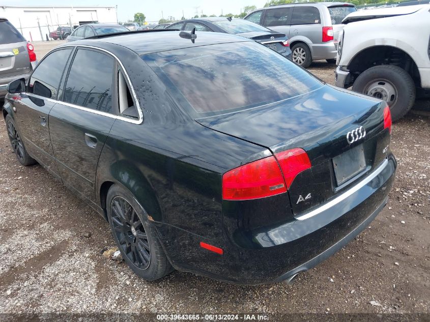 2005 Audi A4 2.0T VIN: WAUDF68E15A507345 Lot: 39643665