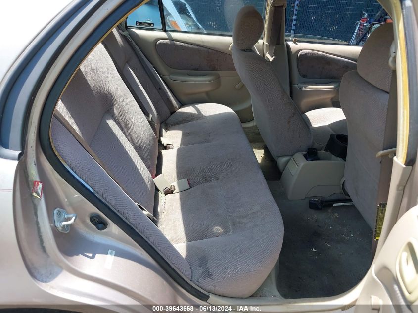 2001 Chevrolet Prizm VIN: 1Y1SK54891Z432482 Lot: 39643668