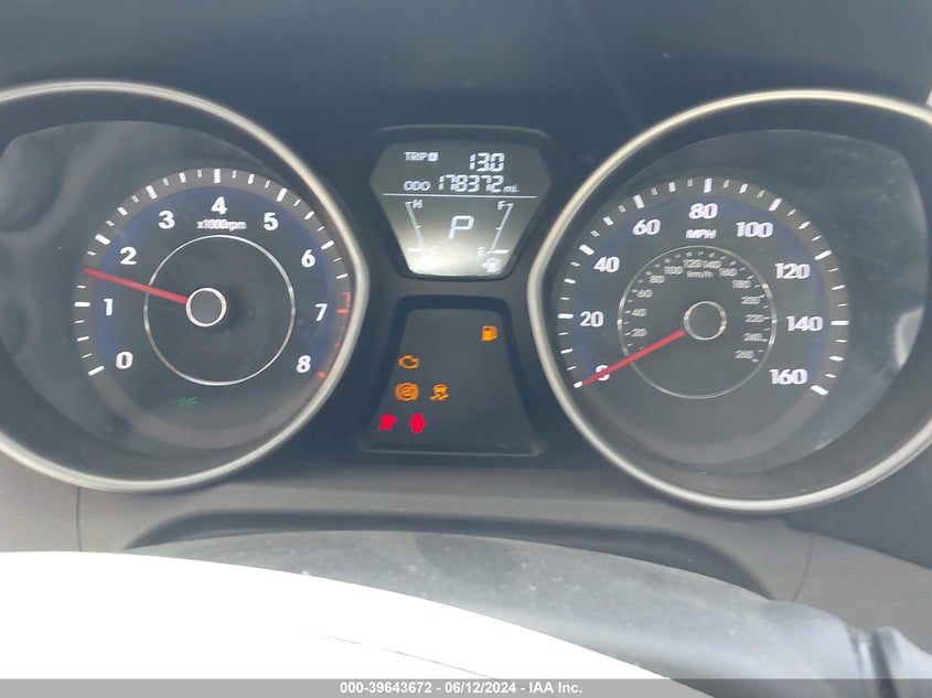 2012 Hyundai Elantra Limited VIN: 5NPDH4AE4CH081796 Lot: 39643672