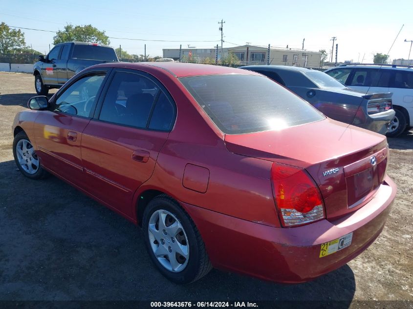 2004 Hyundai Elantra Gls/Gt VIN: KMHDN46D54U777756 Lot: 39643676