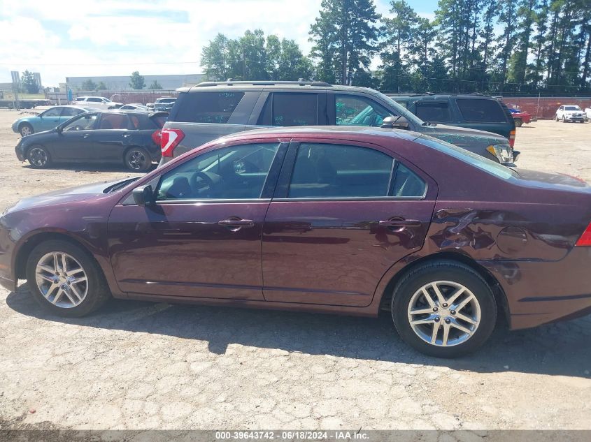 2011 Ford Fusion S VIN: 3FAHP0GA7BR334807 Lot: 39643742