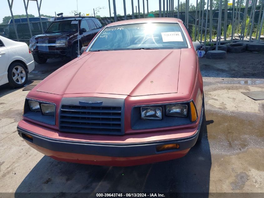 1986 Ford Thunderbird VIN: 1FABP46F0GH239928 Lot: 39643745