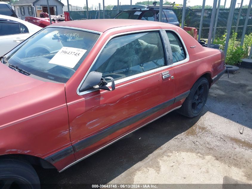 1986 Ford Thunderbird VIN: 1FABP46F0GH239928 Lot: 39643745