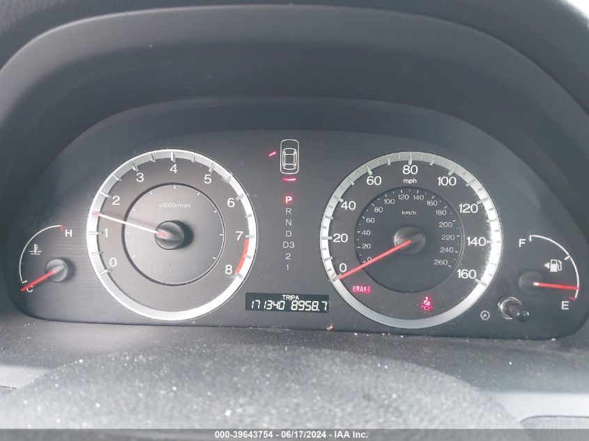 2009 Honda Accord 2.4 Ex-L VIN: 1HGCS12879A019721 Lot: 39643754