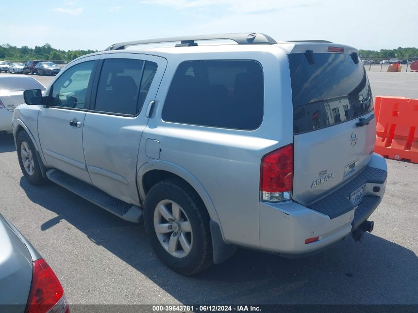 2013 Nissan Armada Sv VIN: 5N1BA0ND6DN602780 Lot: 39643781