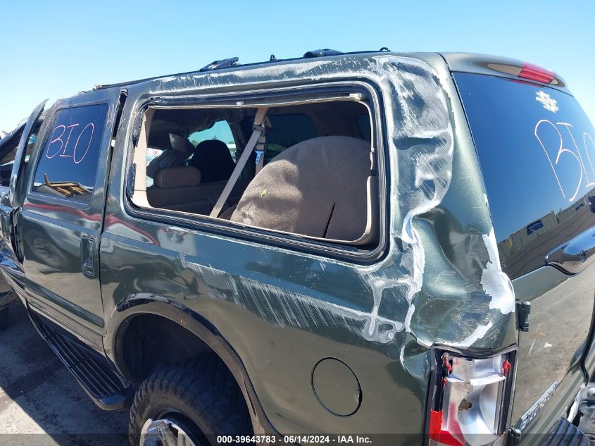 2000 Ford Excursion Limited VIN: 1FMSU43F2YEE16291 Lot: 39643783