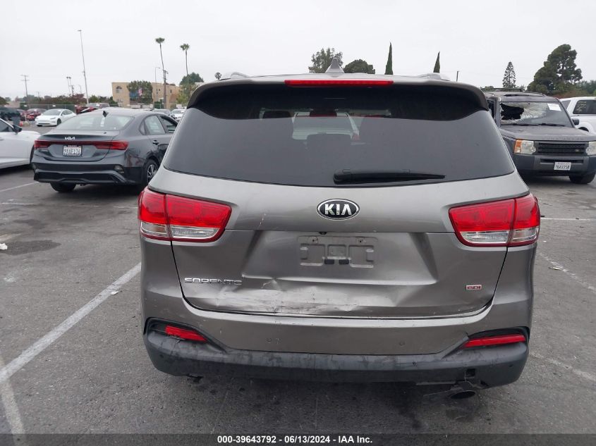 2016 Kia Sorento 2.4L Lx VIN: 5XYPG4A37GG140383 Lot: 39643792