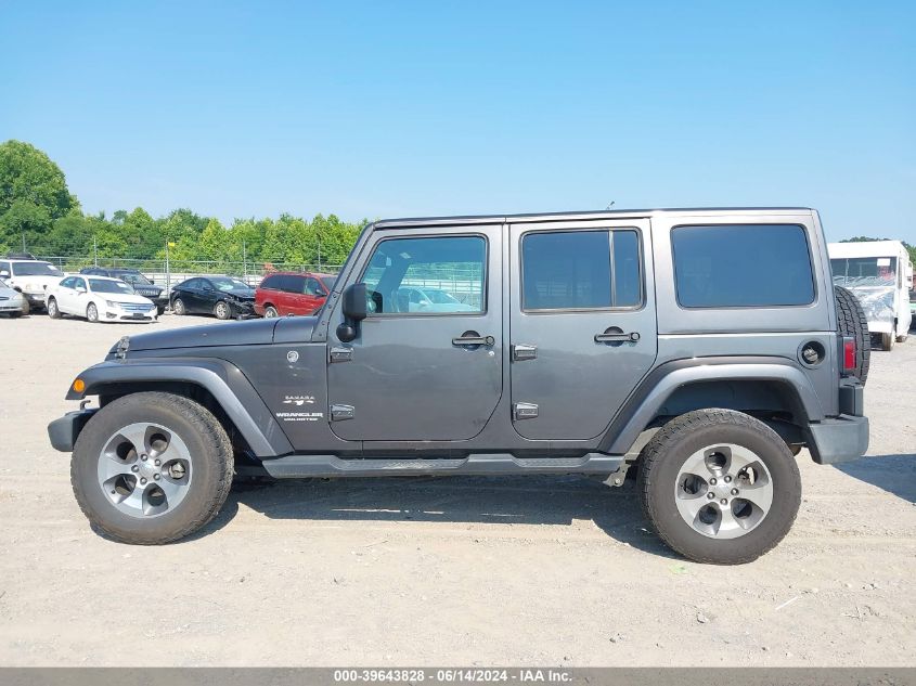 2017 Jeep Wrangler Unlimited Sahara 4X4 VIN: 1C4BJWEG7HL705533 Lot: 39643828