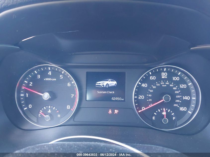 2020 Kia Forte Lxs VIN: 3KPF24AD4LE205698 Lot: 39643833