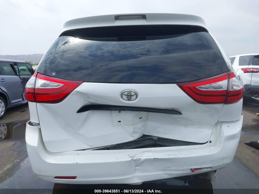 2017 Toyota Sienna L 7 Passenger VIN: 5TDZZ3DC6HS802824 Lot: 39643851