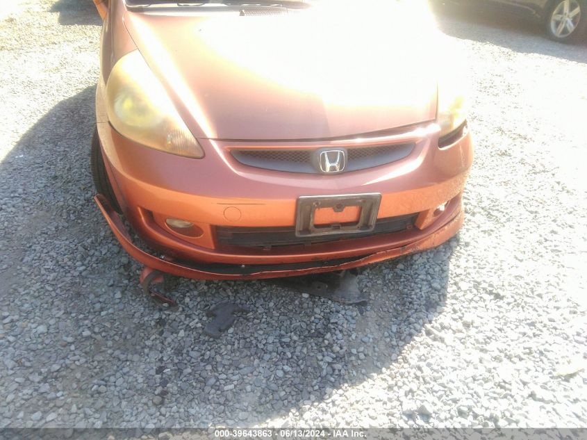 2007 Honda Fit Sport VIN: JHMGD38657S002692 Lot: 39643863