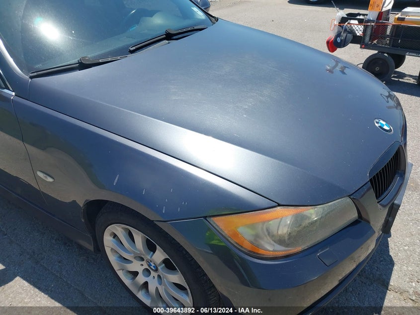 2007 BMW 335 VIN: WBAVB73527PA86087 Lot: 39643892