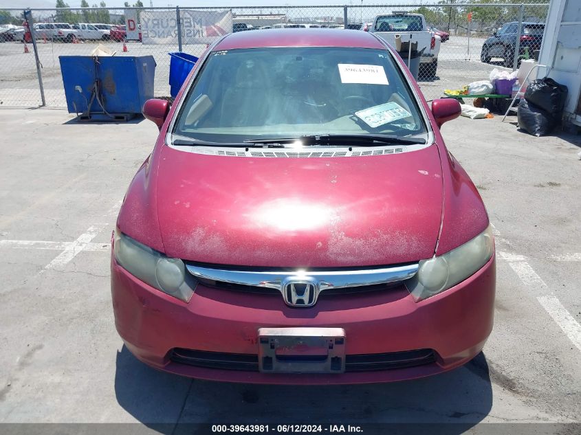 2007 Honda Civic Lx VIN: 2HGFA16557H510688 Lot: 39643981