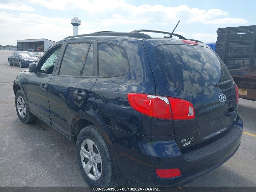 5NMSG13DX9H249556 2009 Hyundai Santa Fe Gls