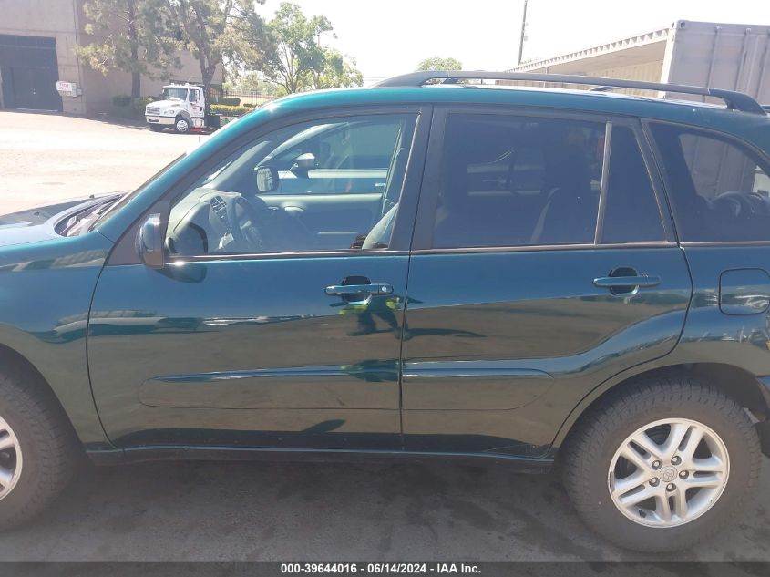 2002 Toyota Rav4 VIN: JTEGH20V520078576 Lot: 39644016