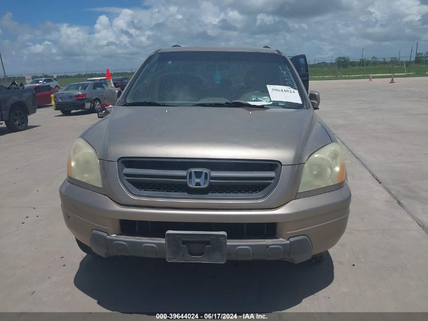 2004 Honda Pilot Ex-L VIN: 2HKYF18654H620237 Lot: 39644024