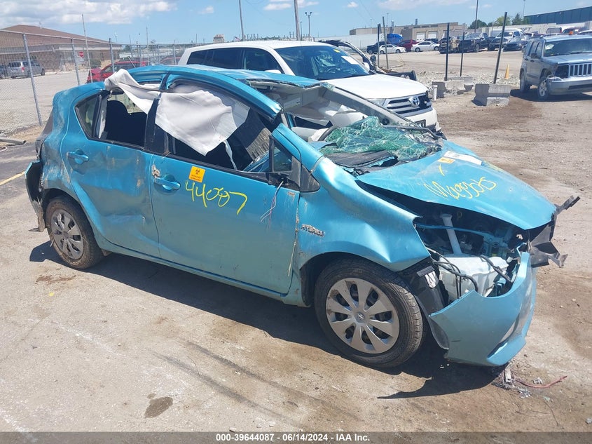 2012 Toyota Prius C Two VIN: JTDKDTB33C1026659 Lot: 39644087