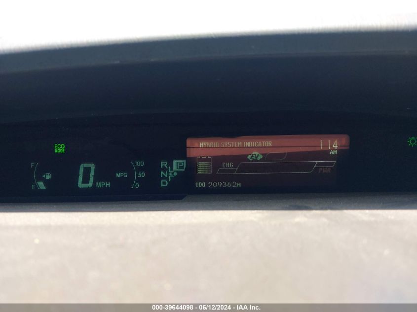 2013 Toyota Prius Three VIN: JTDKN3DU7D1727435 Lot: 39644098