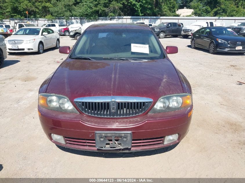 2002 Lincoln Ls V8 Auto VIN: 1LNHM87A92Y701155 Lot: 39644123