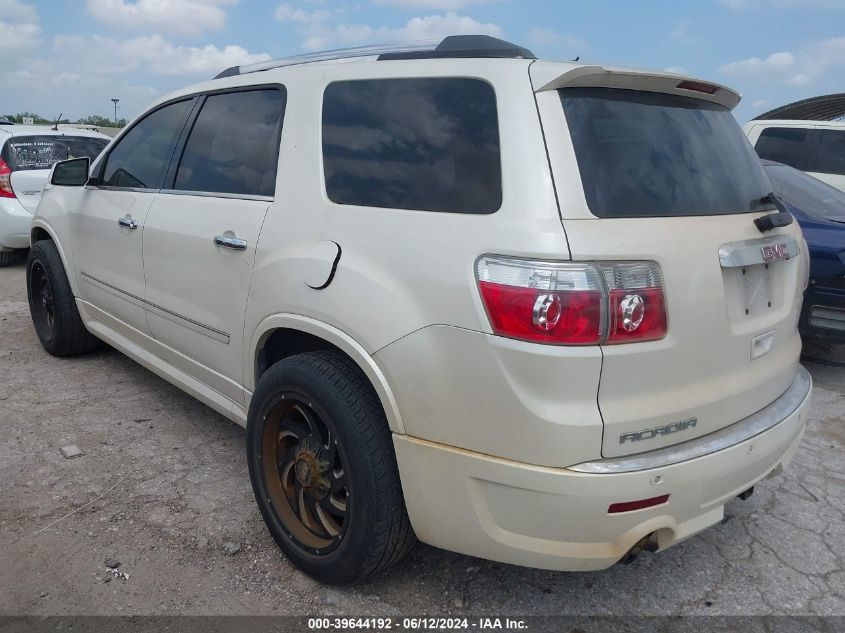 2012 GMC Acadia Denali VIN: 1GKKRTED0CJ400834 Lot: 39644192