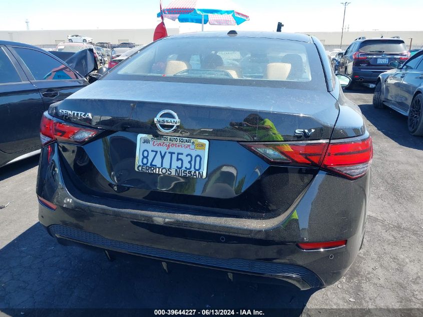 2022 Nissan Sentra Sv Xtronic Cvt VIN: 3N1AB8CV7NY225343 Lot: 39644227