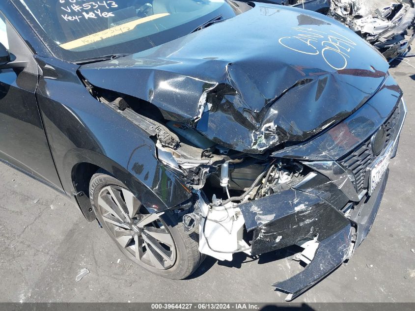 2022 Nissan Sentra Sv Xtronic Cvt VIN: 3N1AB8CV7NY225343 Lot: 39644227