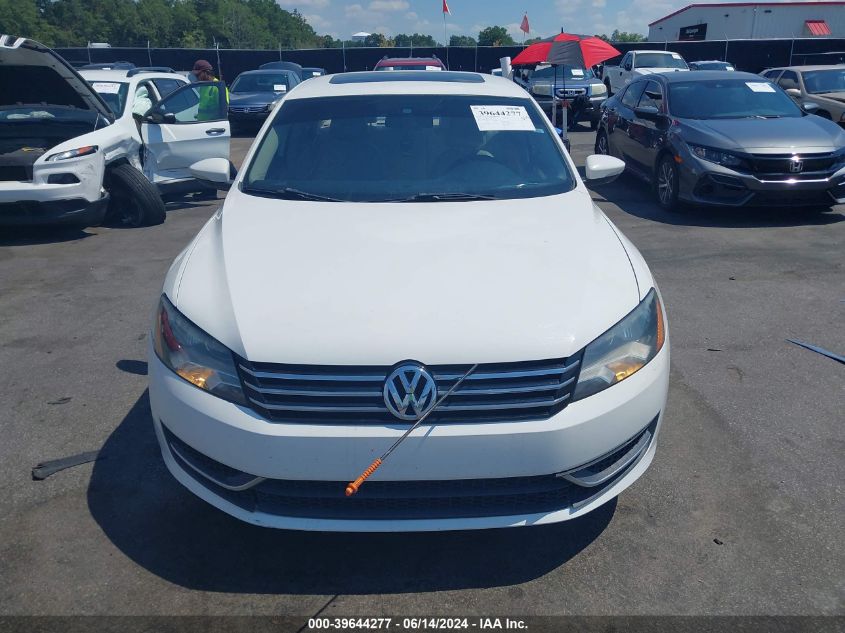 2012 Volkswagen Passat 2.5L Se VIN: 1VWBP7A35CC061625 Lot: 39644277