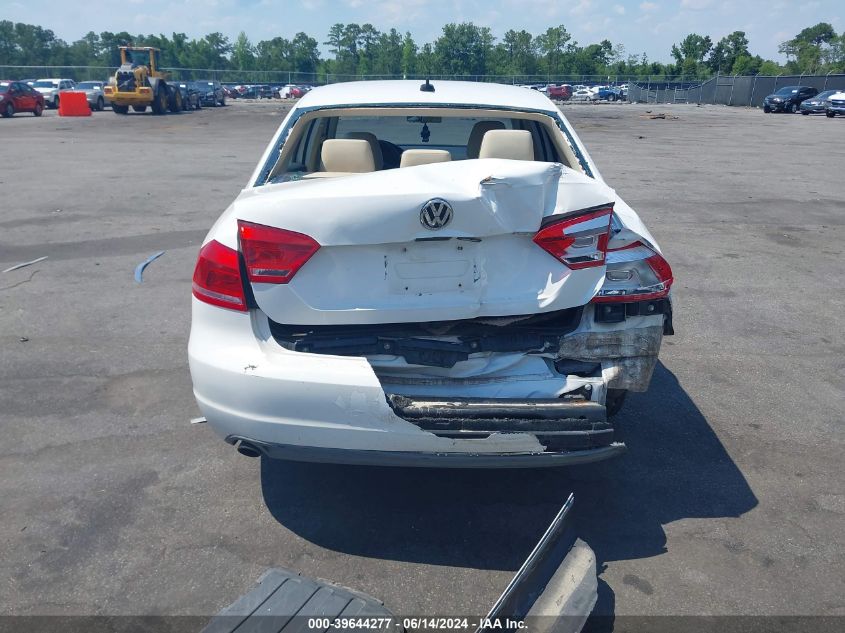 2012 Volkswagen Passat 2.5L Se VIN: 1VWBP7A35CC061625 Lot: 39644277