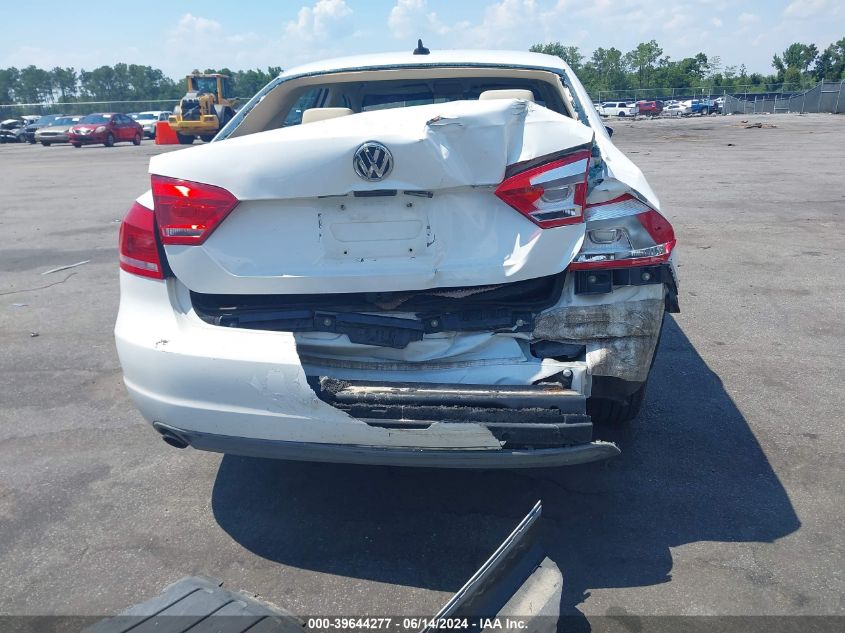 2012 Volkswagen Passat 2.5L Se VIN: 1VWBP7A35CC061625 Lot: 39644277