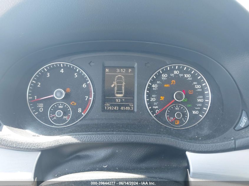 2012 Volkswagen Passat 2.5L Se VIN: 1VWBP7A35CC061625 Lot: 39644277