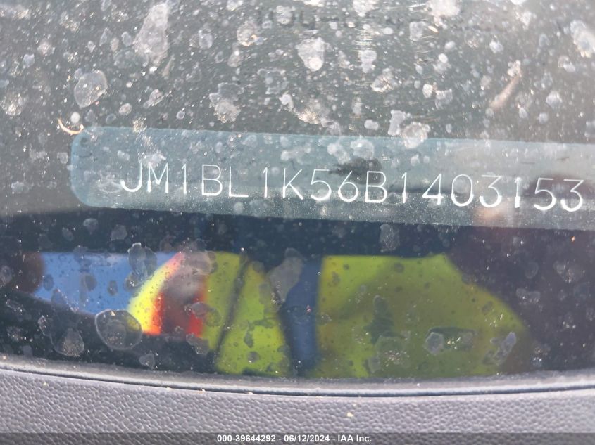 2011 Mazda Mazda3 S Sport VIN: JM1BL1K56B1403153 Lot: 39644292